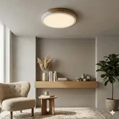 EXTRALED - Panel LED Decorativo E27 D27cm Osaka Blanco 48W 3 tiempos