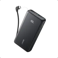 Anker - Zolo Powerbank 20000mAh 22.5W Fast Charging con Cable USB-C Integrado - A110EH11