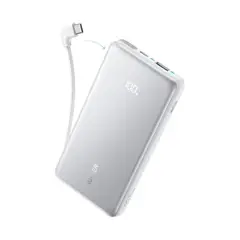 Anker - Zolo Powerbank 20000mAh 22.5W Fast Charging con Cable USB-C Integrado - A110EH21