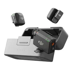 DJI - Mic Mini (2 TX + 1 RX + estuche de carga) Microfono inalambrico