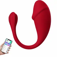 GENERICO - Vibrador estimulador de clítoris de huevo inalámbrico con aplicación 10 modos de vibración
