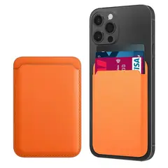 GENERICO - TARJETERO WALLET IPHONE NARANJA