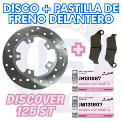 BAJAJ - DISCO + PASTILLA DE FRENO DELANTERO DISCOVER 125 ST