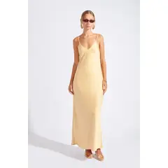 LUVARO - Vestido Fluido Escote V