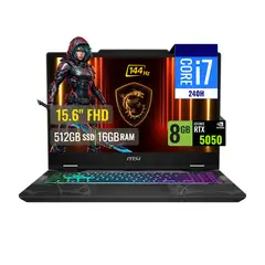 Msi - Laptop Cyborg B2RWEKG 15.6" FHD 144Hz Core 7-240H, 16GB, SSD 512GB, RTX 5050 8GB, W11