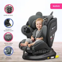 CUZKA - Silla de Auto Bebé «MURPHY PRO» Ceniza