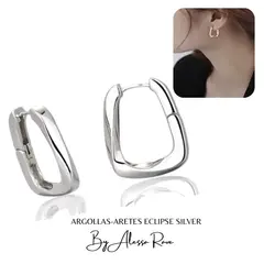 GENERICO - ARGOLLAS-ARETES ECLIPSE SILVER