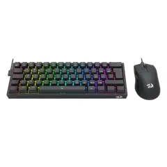 REDRAGON - COMBO S143 TECLADO FIZZ SP WIRED + MOUSE M724 NEGRO