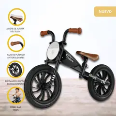 QPLAY - Bicicleta de Equilibrio para Niños «FEDURO» Black