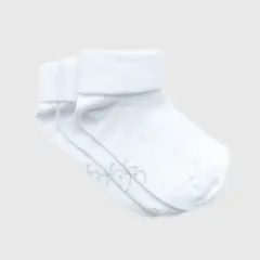 HORMIGUITA - Tripack Medias Algodon Blanco