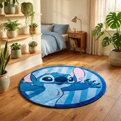 GENERICO - Alfombra Circular Alien Azul