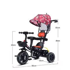 VOLTERETAS - Triciclo Asiento Reclinable Giratorio Premium para niños