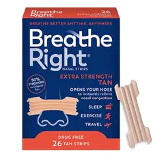 GENERICO - Tiras Nasales Breathe Right Respira Mejor Ronquidos Strong