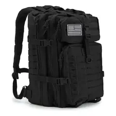 GENERICO - Mochila Hombre Militar Impermeable Táctico Laptop Audio Negro