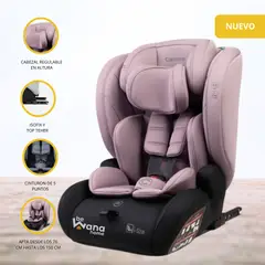 CARESTINO - Silla de Auto con Sistema Isofix «MUNICH» Rosa Malva