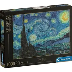 Clementoni - Rompecabezas La Noche Estrellada de Van Gogh 1000 Piezas