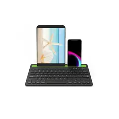 SEISA - Teclado Bluetooth Dual Tablet Celular Rk908 Dual Channel Keyboard Color Negro
