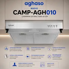 AGHASO - Campana Extractora CAMP-AGH010 INOX 60