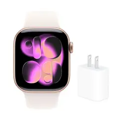 APPLE - WATCH SERIE 11 42MM S/M SPORT BAND - ROSE GOLD + CARGADOR 20W ORIGINAL