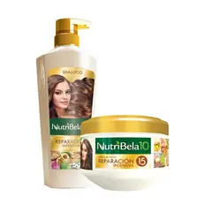 Nivea - Shampoo y Crema de Tratamiento Capilar NUTRIBELA Reparación Intensiva
