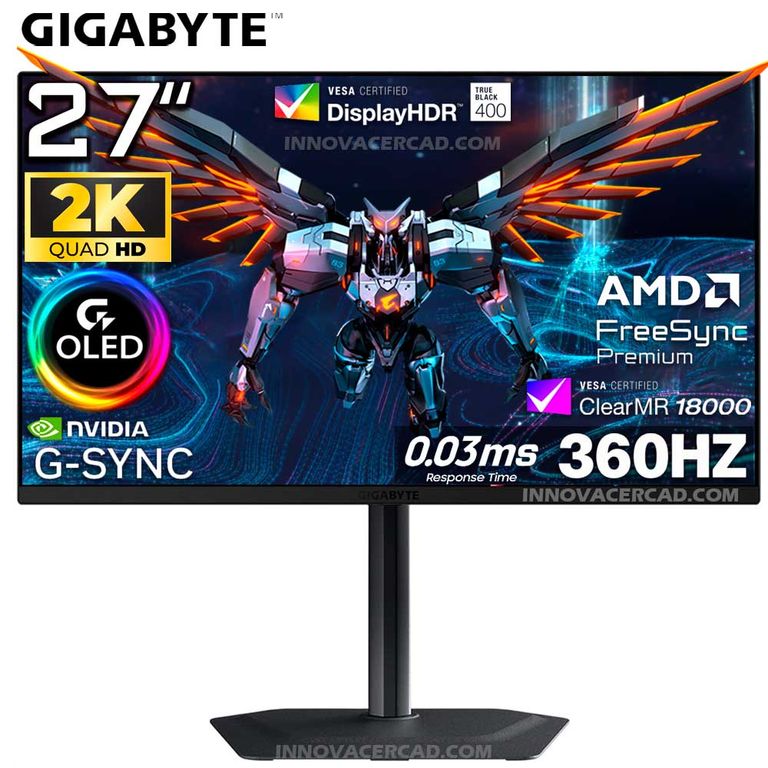 Monitor Gaming MO27Q3 OLED 27 QHD 2K, 360Hz, 0.3ms, G-Sync, FreeSync Premium