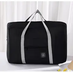MORITA BAG STORE - BOLSO NEGRO DE VIAJE PLEGABLE DE GRAN CAPACIDAD - MALETA ORGANIZADORA DE MANO IMPERMEABLE
