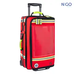 ELITE BAGS - EMERAIR TROLLEY TROLLEY DE EMERGENCIAS RESPIRATORIAS - ROJO