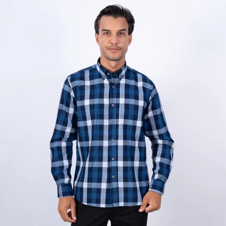 CAMISA ML INDIGO ETQ JEANS PC-63501CA