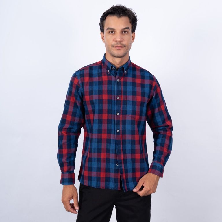 CAMISA ML INDIGO ETQ JEANS PC-63504CA