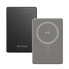 MICCELL - Power Bank Magnético 5000mAh 20W Carga Rápida Inalámbrica 15W USB-C VQ-P31