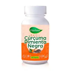 FITOSANA - Cúrcuma con Pimienta Negra 100 Cápsulas - Antiinflamatorio Natural