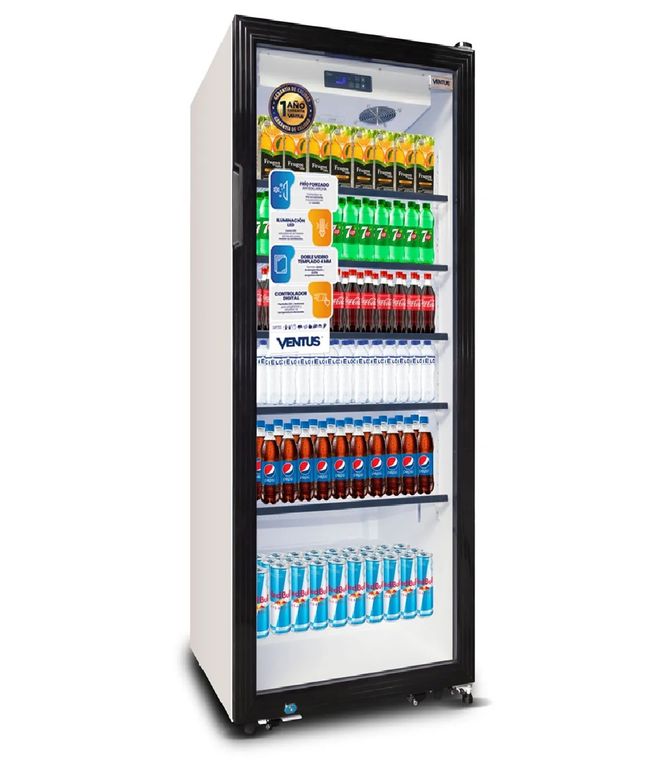 VISICOOLER VENTAS 1 PUERTA 510L - NO FROST, DOBLE VIDRIO Y LUZ LED - LG-510TC