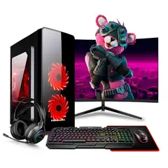 RYZEN - Pc Gamer AMD 7 4750G 16gb 500GB 24 Mipclista Haku Red