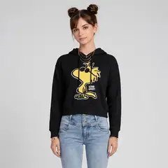 SQUEEZE - Polera Cuello Redondo Franela Mujer Darly-Snoopy