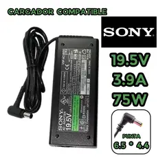 GENERICO - CARGADOR PARA LAPTOP Y MONITOR SONY VAIO 19.5V 3.9A 75W PUNTA 6.5*4.4