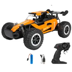 GENERICO - CARRO 4X4 A CONTROL REMOTO METALICO CON LUCES- NARANJA