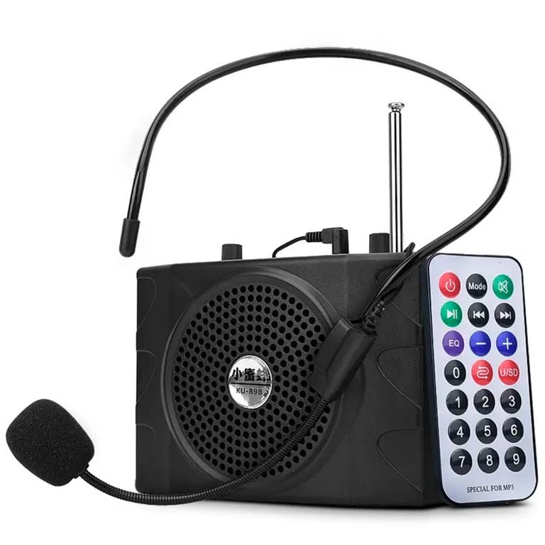 Amplificador de Voz Portátil con Micrófono Recargable SEISA KU-898