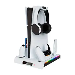 GENERICO - Soporte Multifuncional para PS5, Joysticks, Juegos, Control Remoto y Audífonos - SEISA - YZC-501