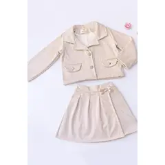 KIDS MASHMELO - Set de 2 piezas estilo chanel para niñas