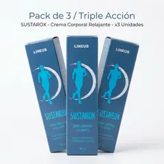 GENERICO - Sustarox Lineus Crema Relajante 60 g – Alivio corporal Pack x3