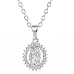 GENERICO - Collar Medalla Virgen Guadalupe Regalo Niña Plata 925