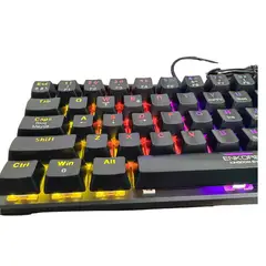 ENKORE - Teclado Mecánico 60% Kingdom 1008 - Rainbow LED - Switch Red - USB - Negro
