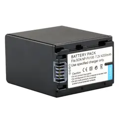 GENERICO - Bateria NP FV100 FV100a Para filmadora Sony