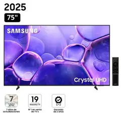 SAMSUNG - Televisor 75 Smart Crystal UHD 4K 75U8000FG