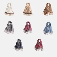 KAST PE - Pashmina Bufanda Emma con borlas - Rojo