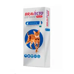 BRAVECTO - Antipulgas Para Gatos Pipeta Plus 2.8-6.25 Kg