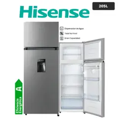 Hisense - Refrigeradora RD267H de 205 Litros No Frost Color Gris