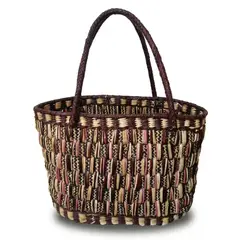 START FG - Bolso Playero de junco en Marron en color Tejido a mano Modelo Delez