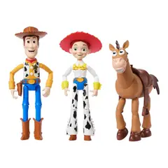 Toy Story - Mattel Storytellers - Paquete de 3 figuras Woody, Jessie y Tiro Al Blanco 10cm