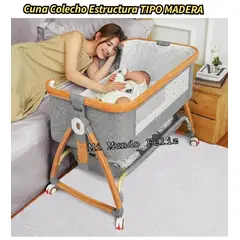 BEBE - Cuna Colecho para Funcion Antireflujo 6 Niveles Tipo Madera